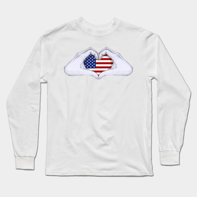 USA Long Sleeve T-Shirt by redmay